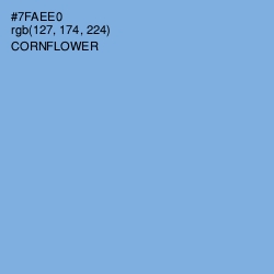 #7FAEE0 - Cornflower Blue Color Image
